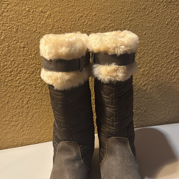 BEARPAW Nikiski Winter Snow Boots US WOMANS 9 Brown Warm Sheepskin/ Wool Boot - Picture 6 of 10